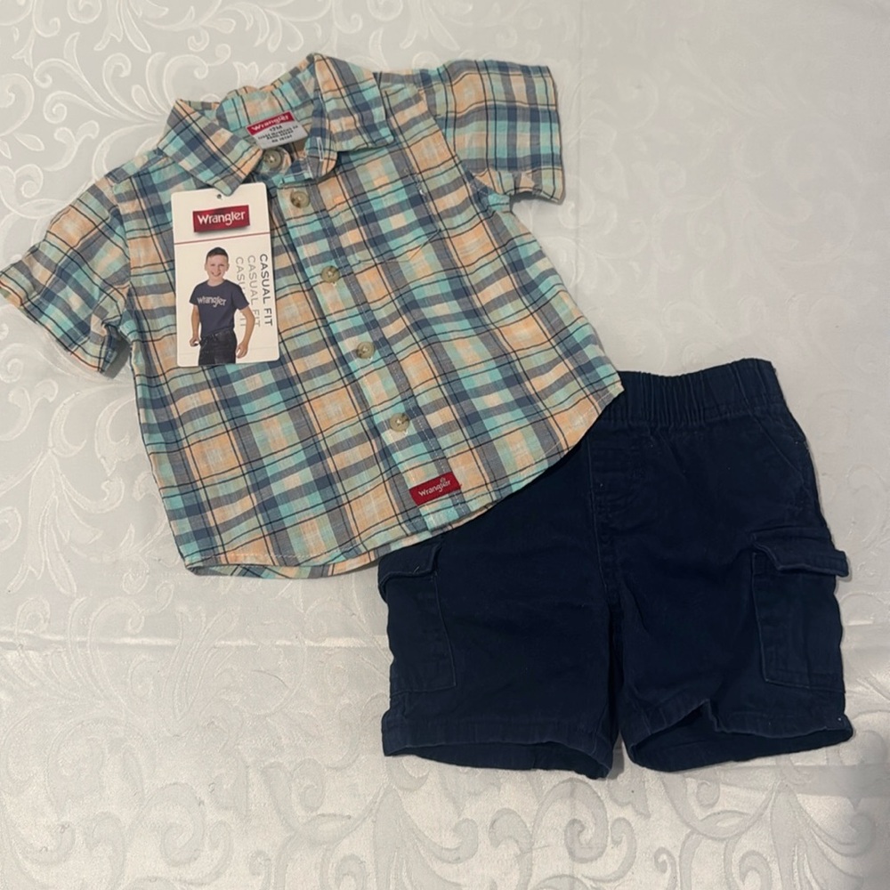 Wrangler Short Set. Size 12 Months